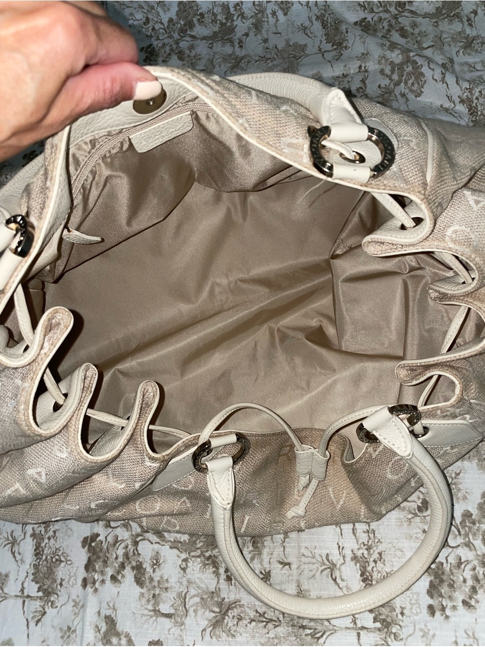 Bulgari Logo Drawstring Tote - Picture 12 of 16
